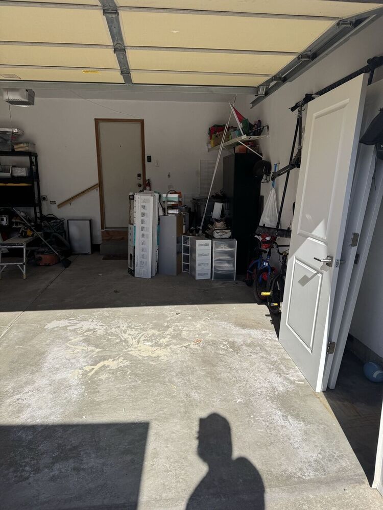 Same garage swept clean after 708 JUNK hauled everything away